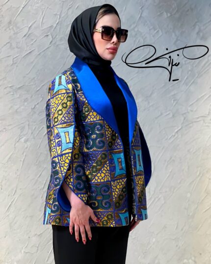 کت الدور (ترکیب ژاکارد و ساتن براق)