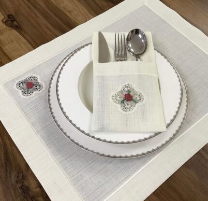 ست زیر بشقابی و جا قاشقی 1