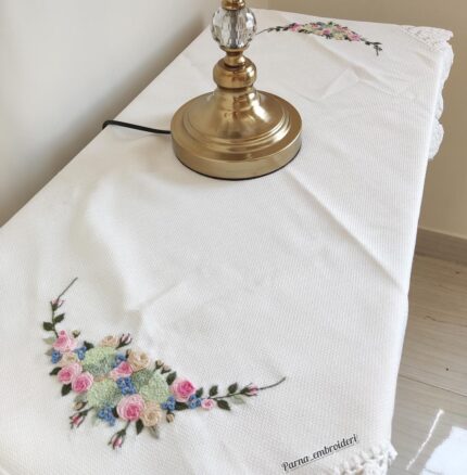 رومیزی قلاب بافی 2